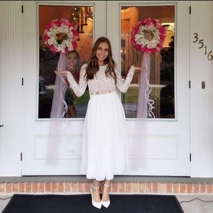 For Love and Lemons Lace Crop Top